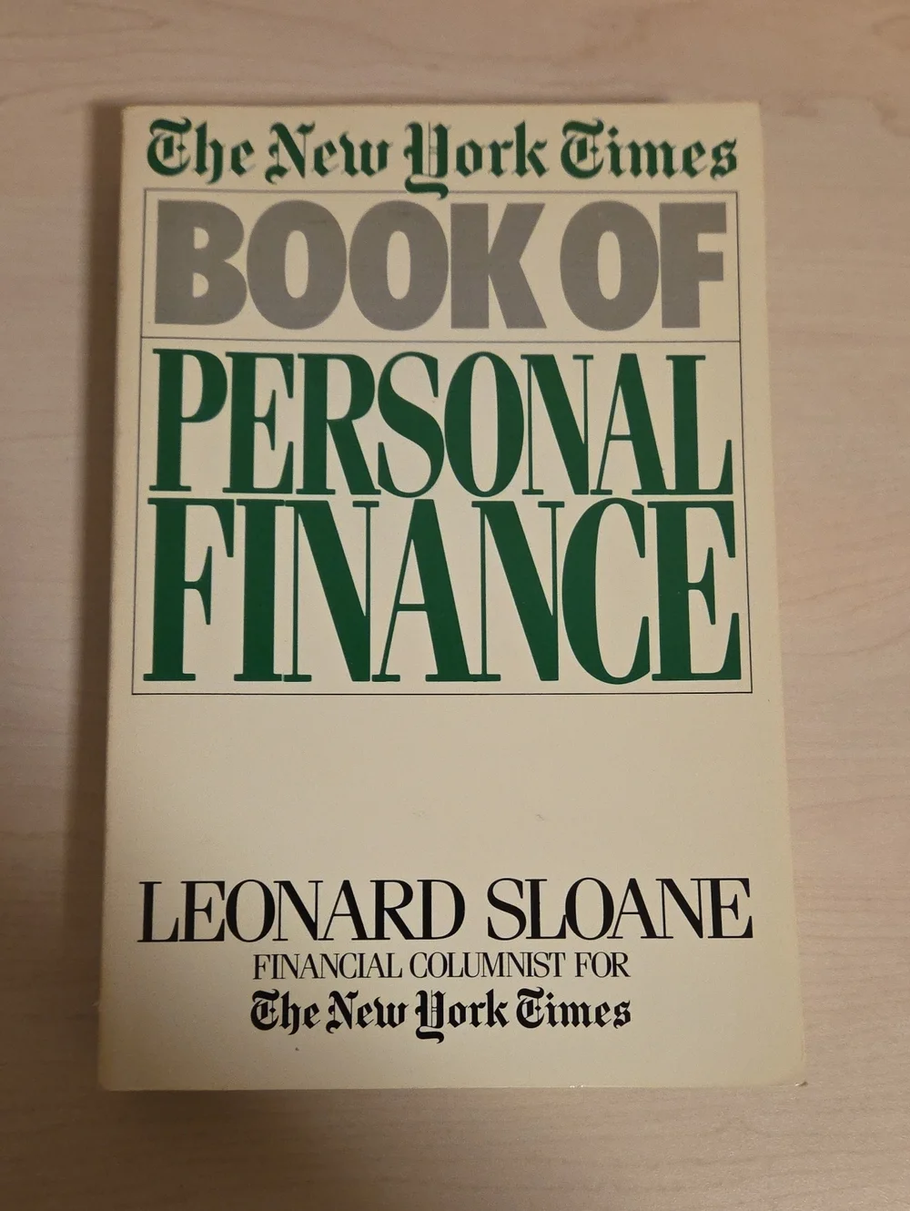 The New York Times - Book of Personal Finance by Leonard Sloane
